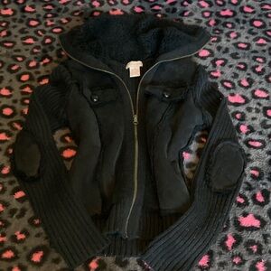Vintage Glimmer Women's Black Ski & Snow Jacket